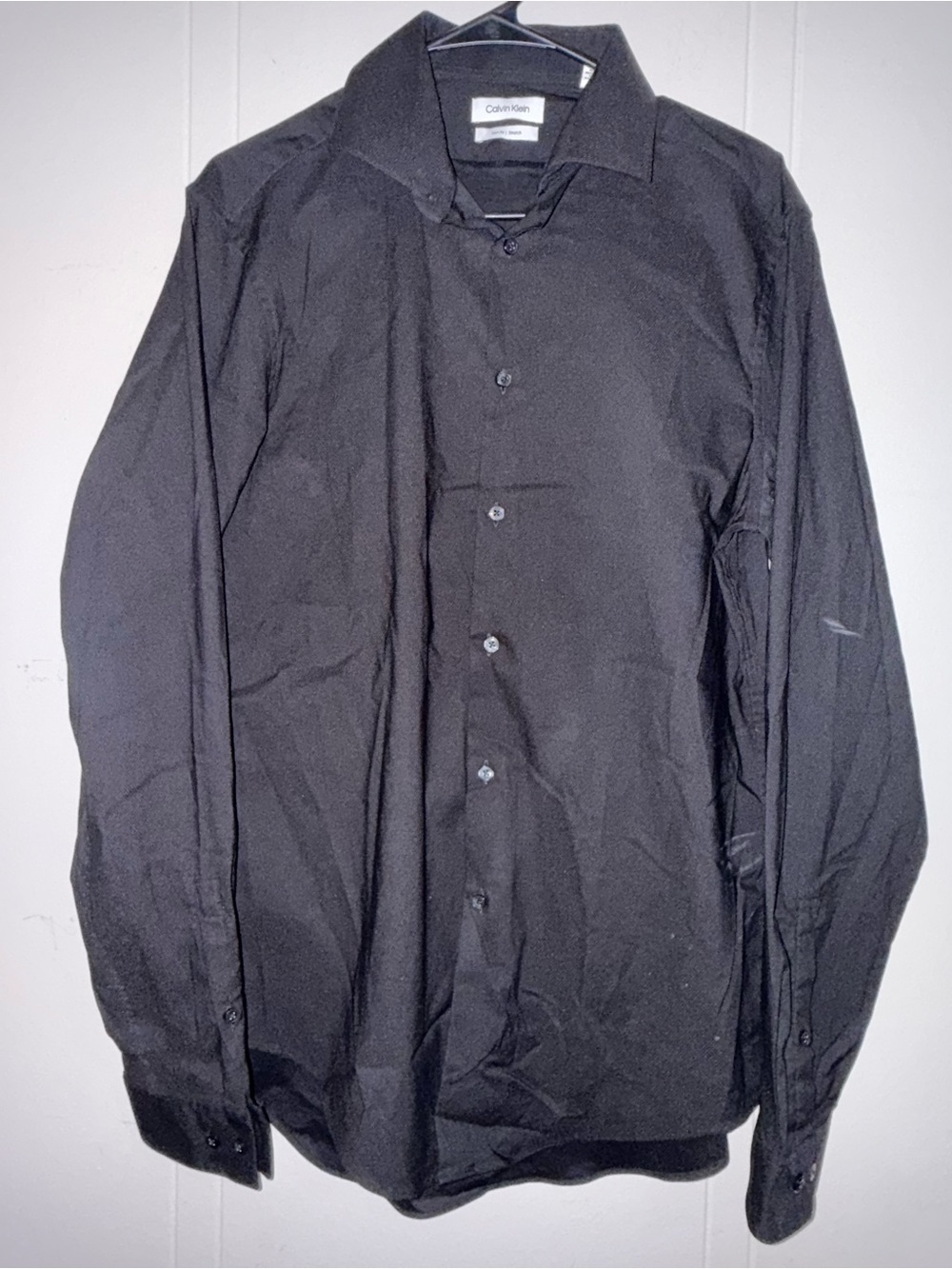 Calvin Klein Men's Black Button-Up Shirt Jacket